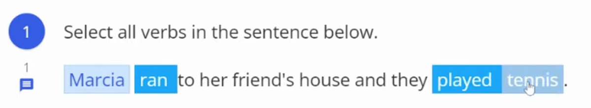 Example Hot Text response