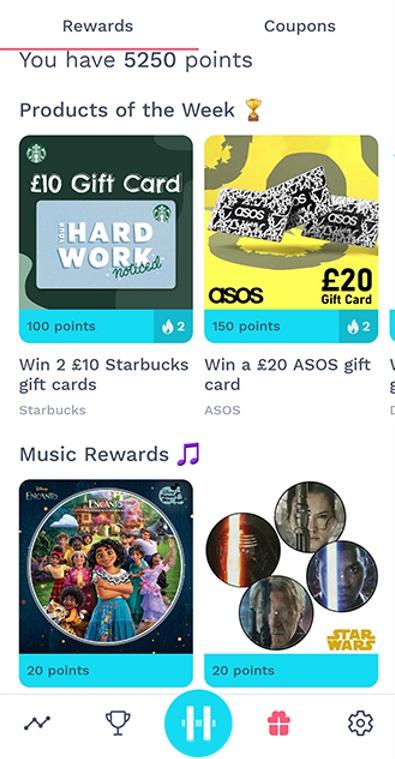 Hold rewards screenshot